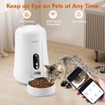 thumbnail image 2 of Automatic Cat Feeder 4L with Camera Night Vision WiFi Enabled, 1080P HD Video Pet Food Dispenser with Stainless Steel Tray ShopWise Round, 2 of 6