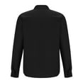 thumbnail image 5 of WRKEKC Mens Long Sleeve Tee Shirts, Long Sleeve Tops for Men, Men's Casual Round Neck Long Sleeve Pullover Button-Up Breathable Solid Color Shirt Blouse, 5 of 6