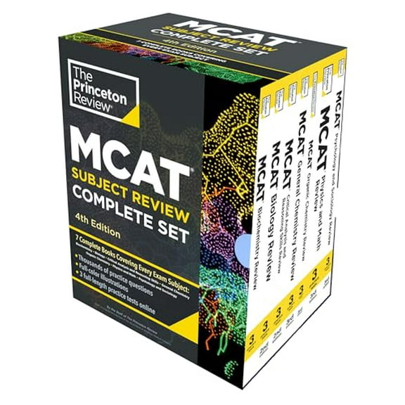Pre-Owned Princeton Review MCAT Subject Review Complete Box Set, 4th Edition: 7 Complete Books   3 Online Practice Tests (Graduate School Test Preparation), 9780593516287, 0593516281, Paperback, 4 edition