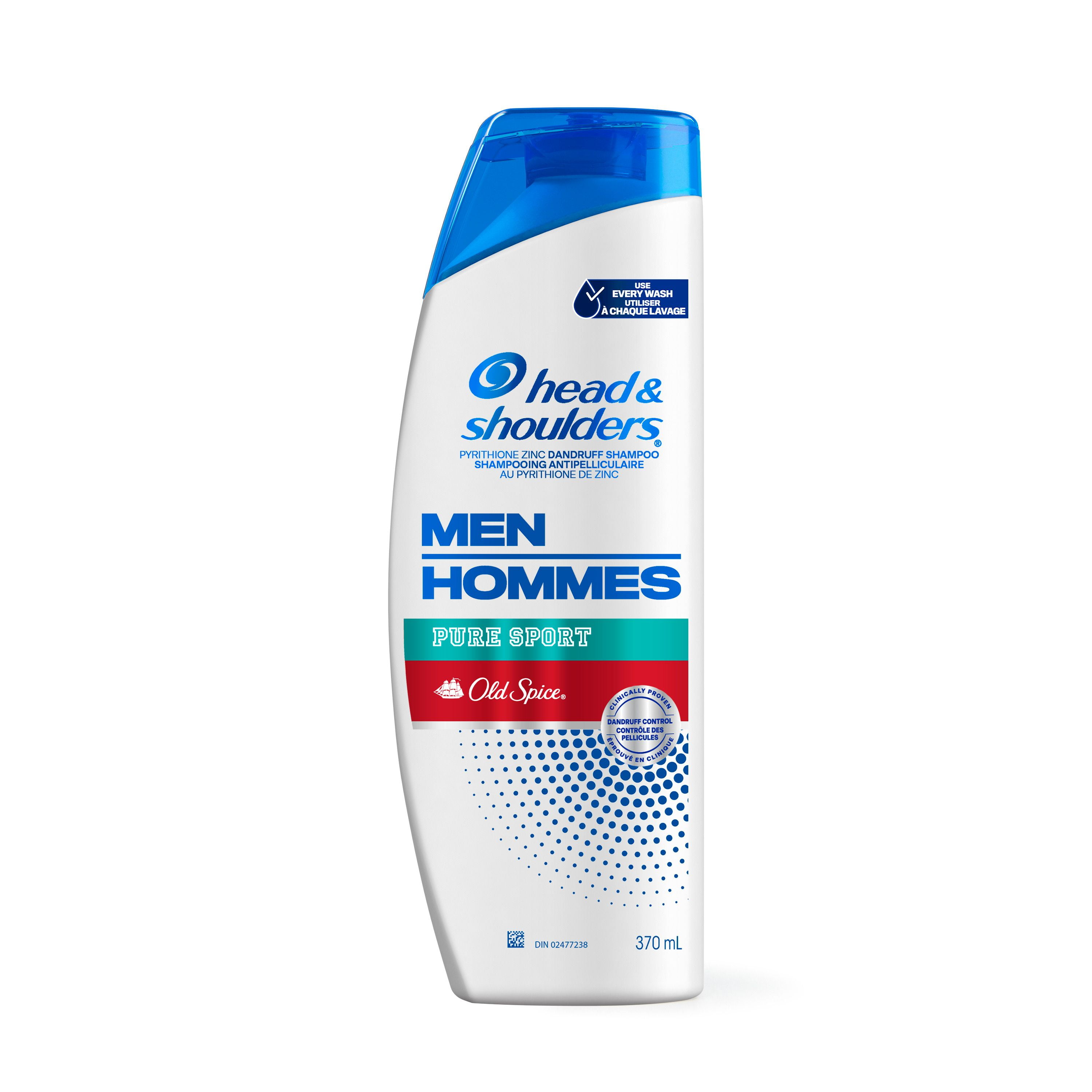 Shampooing Head & Shoulders Old Spice Pure Sport POUR HOMMES 370 ml