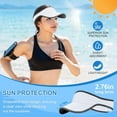 thumbnail image 2 of Sports Sun Visor for Men Women, Lightweight Soft Quick-Dry Visor Hat, Packable Tennis Golf Running Visor, 2 of 6