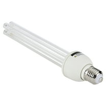 KFFKFF UV Light Bulb, 2-Pack, 25W Replacement Ultraviolet Lamp with Ozone, 253.7 nm   185 nm Wavelength, E27 Base, Suitable for 400 sqft Spaces like Living Rooms, Classrooms, Offices, and Restaurants