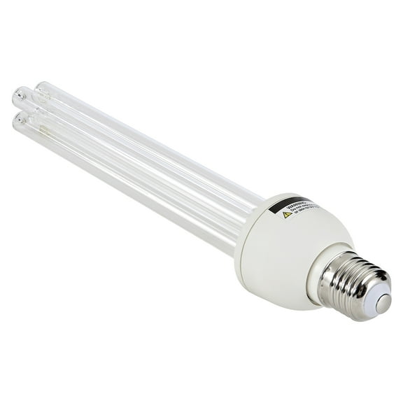 KFFKFF UV Light Bulb, 2-Pack, 25W Replacement Ultraviolet Lamp with Ozone, 253.7 nm   185 nm Wavelength, E27 Base, Suitable for 400 sqft Spaces like Living Rooms, Classrooms, Offices, and Restaurants
