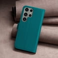 thumbnail image 5 of Wallet Case for Samsung S23 Ultra, Premium Leather Flip Case with Magnetic Closure,[RFID Blocking] Card Holder Pocket Kickstand High Quality for Men Women for Samsung Galaxy S23 Ultra, Green, 5 of 8