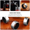 thumbnail image 5 of 12pcs Anillos de goteo de botella de vino tinto de acero inoxidable Anillos de cuello de botella a prueba de goteo, 5 of 5