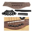 thumbnail image 3 of Piezas de reparación de sillín de tuerca ranurada clavijas de puente de kusrkot Puente de guitarras, 3 of 8