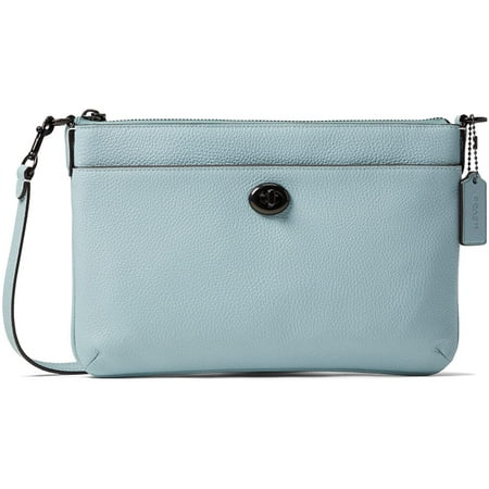 COACH Naw Polished Pebble Polly Crossbody One Size Aqua