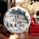 thumbnail image 1 of Round Acrylic Christmas Decorations Reindeer Hanging Sign Festive Wall Decorations, 1 of 5