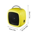 thumbnail image 3 of PRETXORVE Small Household Desktop Heater With Heater, Office and Dormitory Portable Mini Heater, 3 of 7