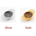 thumbnail image 4 of Stainless Steel Tea Infuser with Lace Double Handle, Fine Mesh Tea Strainer(Gold), 4 of 5