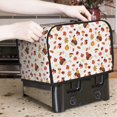 thumbnail image 6 of Rateoe Autumn Maple Leaf with Hedgehog Pattern Toaster Covers 2 Slice Wide Slot,Bread Machine Cover,Bread Dust Cover & Fingerprint Protection,Appliance Covers, 6 of 7
