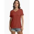 thumbnail image 2 of Womens Short Sleeve Round Neck Shirts Summer Top Fashion Basic Tee, 2 of 6