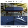 thumbnail image 6 of Millsilo 45" x 18" x 3" Outdoor Bench Cushion with Removable Cover, Water-Repellent UV Fade-Resistant Patio Cushion, High-Density Foam, Non-Slip Ties, Navy Blue, 6 of 9