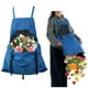 thumbnail image 3 of Delantal ajustable para adultos - Lona/color liso, con bolsillo/elegante, para cocina/jardín/trabajo, 3 of 5