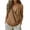 Brown, variant on Summer Tops for Women Dressy Classic Casual Sleeveless V-Neck Circle Tops - Ruffle Hem for Vacation Brown M