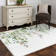thumbnail image 3 of 3x5 Area Rugs, Sage Green Eucalyptus Non-Skid Rubber Backing Large Rectangle Rugs - Living Room Bedroom Home Office, Aesthetics Floral Farm Foliage Indoor Floor Mat Carpets Washable Rug, 3 of 9