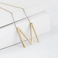 thumbnail image 4 of Collar ajustable con Colgante de 26 letras para hombre y mujer yuxing clásico brillante, 4 of 5