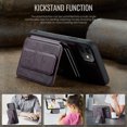 thumbnail image 4 of Case for iPhone 11, Detachable Magnetic Wallet Credit Card Cash Slot Case Support Wireless Charging Functional Kickstand Compatible with MagSafe Phone Cover For iPhone 11,Purple, 4 of 12
