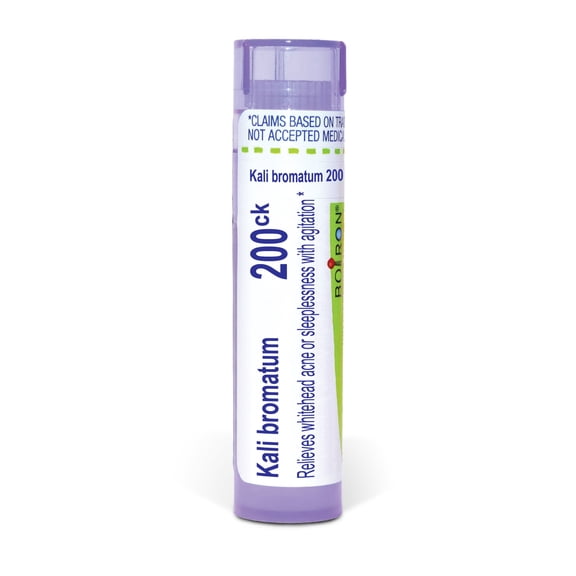 Boiron Kali Bromatum 200CK, Homeopathic Medicine for Sleeplessness With Agitation, 80 Pellets