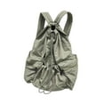 thumbnail image 4 of Mochila de mochila de moda para senderismo para mujeres hombres acampando al aire libre en interiores Verde, 4 of 8