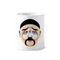 thumbnail image 1 of Peking Opera Head Colorful Zhuihanxin Toothbrush Pen Holder Mug Cerac Stand Pencil Cup, 1 of 2