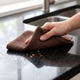 thumbnail image 4 of Smiry 100% Cotton Waffle Weave Kitchen Dish Cloths, Ultra Soft Absorbent Quick Drying Dish Towels, 12x12 Inches, 6-Pack,Coffee, 4 of 5