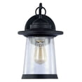 thumbnail image 2 of CHLOE Lighting LINON Transitional 1 Light Black Outdoor Wall Sconce 13" Height, 2 of 3
