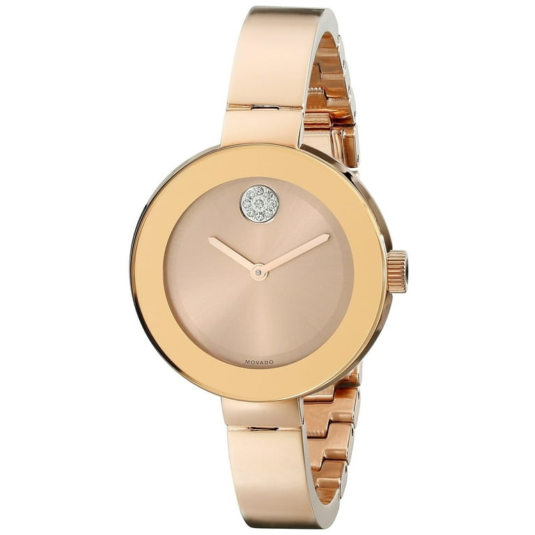 Movado rose gold watch cheap
