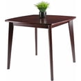 thumbnail image 2 of Pemberly Row Square Transitional Solid Wood Dining Table in Walnut, 2 of 6