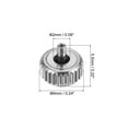 thumbnail image 2 of Uxcell 2Pack 5.5x6mm Watch Crown Parts, Stainless Steel Flat Head Long Stem Watch Crown 2mm ID Silver Tone, 2 of 6