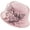 Pink, variant on Women's Winter Warm Wool Beret Beanie Cloche Bucket Hat 1920s 50s