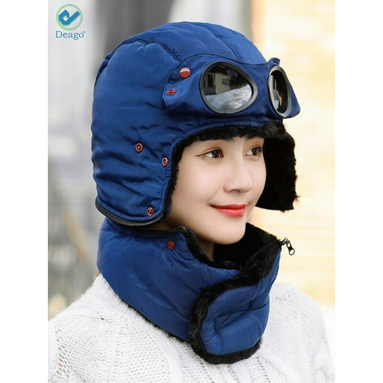 Trapper Hats Warm Thick Trooper Winter Hats - Men Women Water