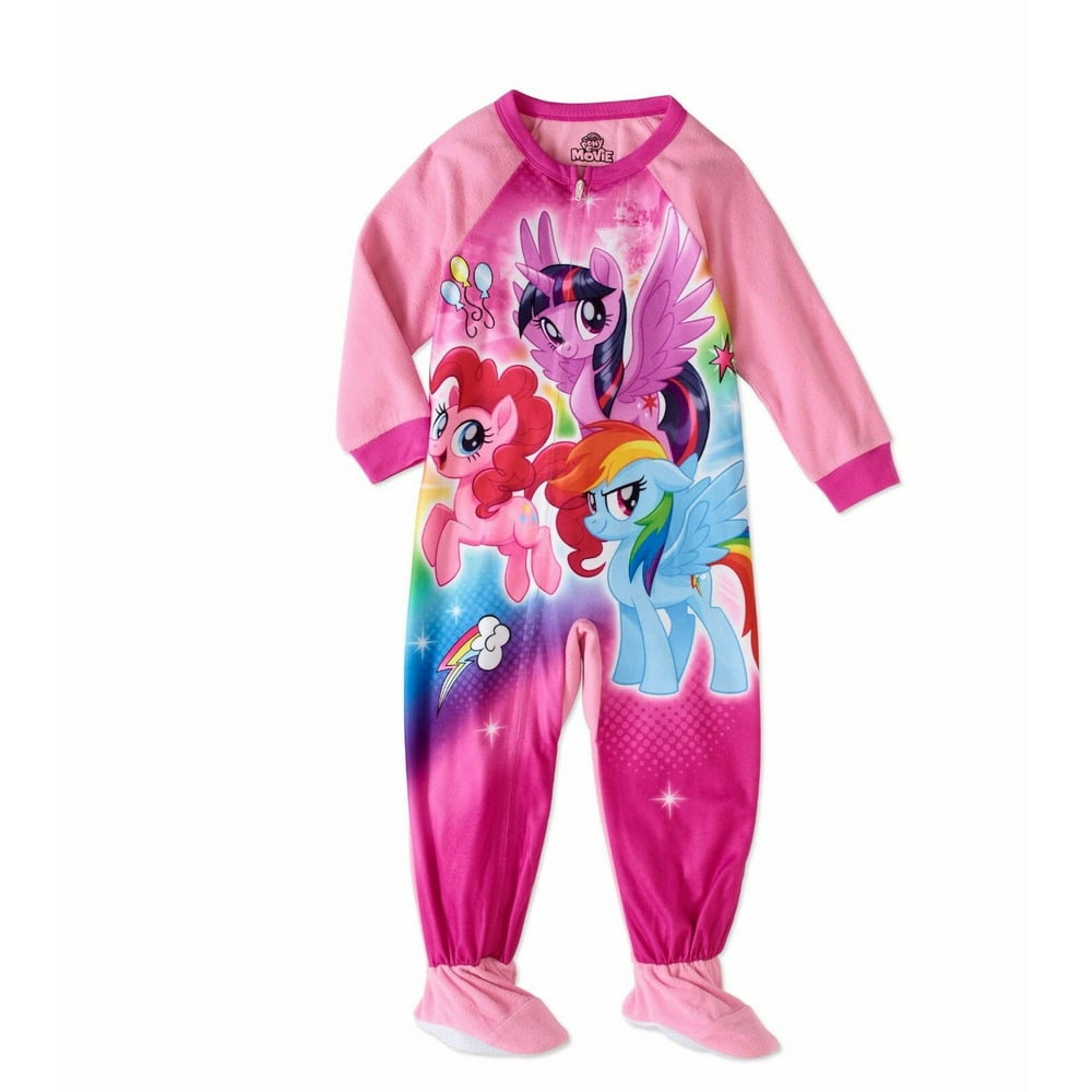 My Little Pony My Little Pony Footed Blanket Sleeper Pajama Girl Size