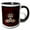 Black/White, variant on 3drose, Red and Black Goth Design, 15oz Mug