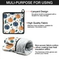 thumbnail image 7 of Fall Leaves Pumpkin Kitchen Oven Mitt and Pot Holder Sets 4 Pcs for Baking, Cooking and Grilling, Heat Resistant Up To 392 °F, 7 of 7
