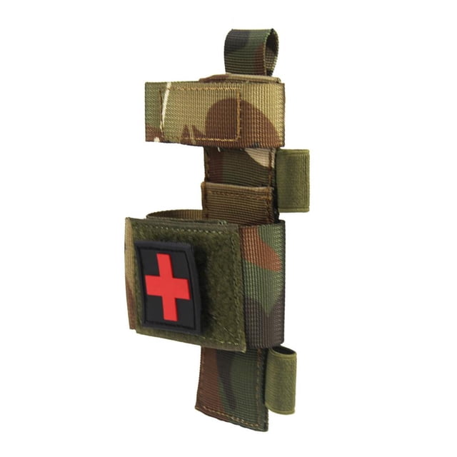 Cubierta Tijera para Exteriores Cubierta Protectora Torniquete Camuflaje Molle Multifuncional para Linterna (CP)