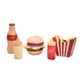 thumbnail image 1 of Juguete de comida de imitación, juguete educativo, juego de rol Montessori, modelo de bricolaje, juego de hamburguesas de imitación, juguete de comida, 1 of 9