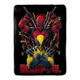 thumbnail image 1 of Deadpool & Wolverine Plush Throw, 1 of 3