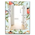 thumbnail image 3 of DESIGN ART Designart 'Little Bird With Red Chest On Pine Branch' Traditional Mirror - Vanity Printed Mirror 23.7 in. wide x 31.5 in. high, 3 of 5