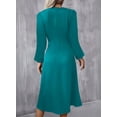thumbnail image 3 of Vestido midi Happy Sailed Date Night de manga larga para mujer, 3 of 8