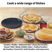 Hawkins Futura Non-Stick Concave Tava Griddle 10 in with Steel Handle