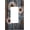 Country Rustic Flower Floral Daisy, variant on White Black Cow Fur Print Switch Cover, 4 Gang Screwless Quad Rocker/GFCI Wall Plate for Home Decor