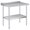 Silver 36"x24", variant on Gaderth Stainless Steel Prep Table with Backsplash, Adjustable Undershelf, Commercial Heavy Duty Table with Adjustable Under Shelf for Commercial Home Kitchen Prep & Storage