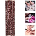 thumbnail image 1 of OULII 4Pcs Nail Brush Set Leopard Pattern Double Ended Manicure Pens for Nail Art, 1 of 6