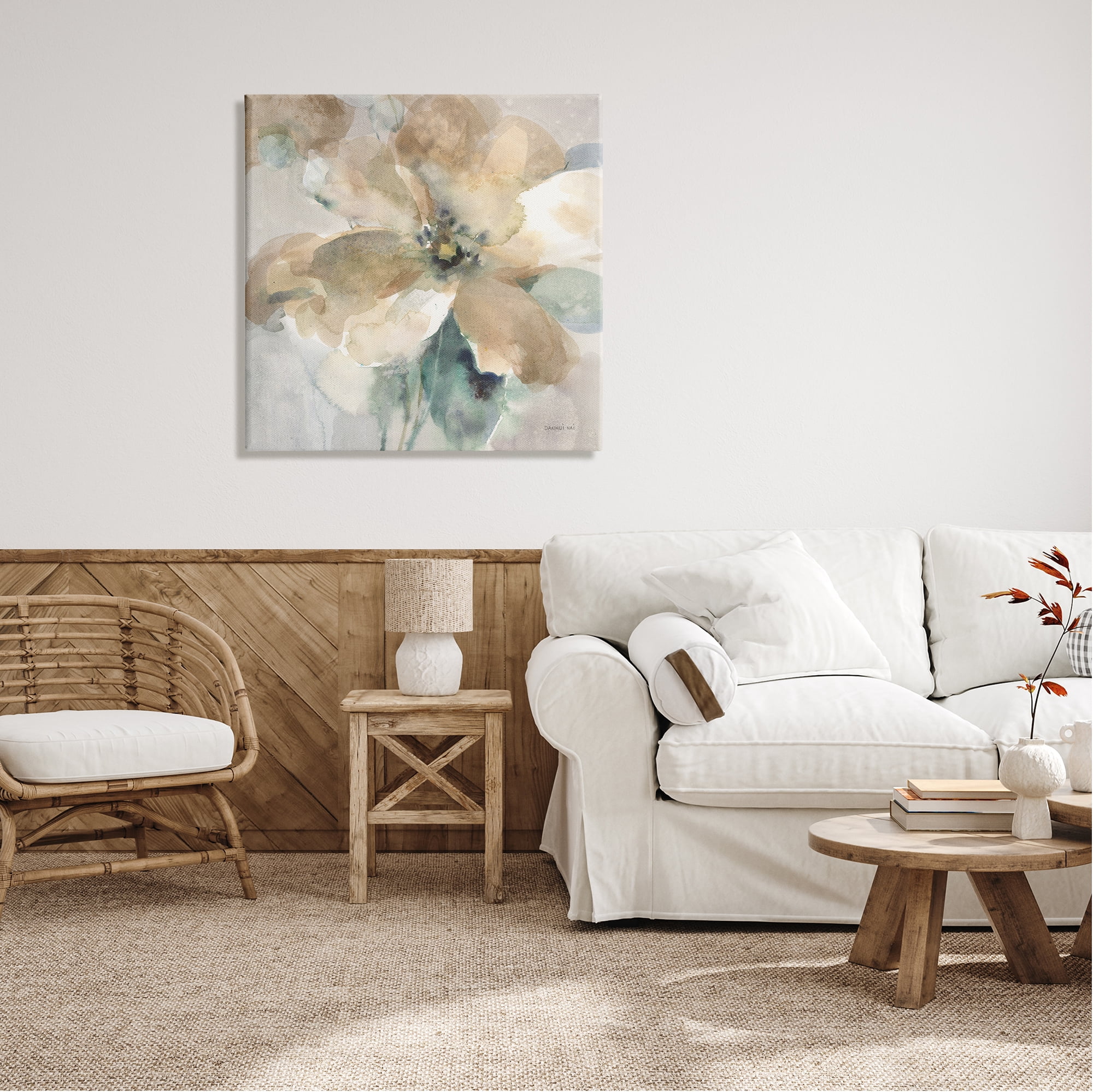Stupell Industries Abstract Flower Petals Botanical & Floral Painting Gallery Wrapped Canvas Print Wall Art, 30 x 30