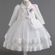 thumbnail image 3 of Vestido de princesa para niñas de 3 piezas, nuevo, bordado, de manga larga, elegante, para fiesta de cumpleaños infantil y conjunto de bolso, 3 of 4