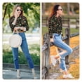 thumbnail image 7 of KLL Vector Retro Music Print Women's Long Sleeve Pajamas with Pants Sleepwear Loungewear 2 Set-XX-Large, 7 of 7