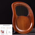 thumbnail image 2 of CHOK Gifts Mahogany 19 String Harp Lyre With Tune Wrench Spare Strings 2 Random Picks, 2 of 9