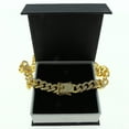 thumbnail image 6 of Gold Cuban Link Chain Necklace Iced Out Hip Hop Men Women Ginger Lyne Collection, 6 of 8