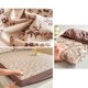 thumbnail image 4 of Sábana ajustable de lino floral tamaño individual, funda de colchón refrescante y transpirable, ropa de cama resistente al pelo de mascotas para camas de la residencia universitaria, 4 of 7